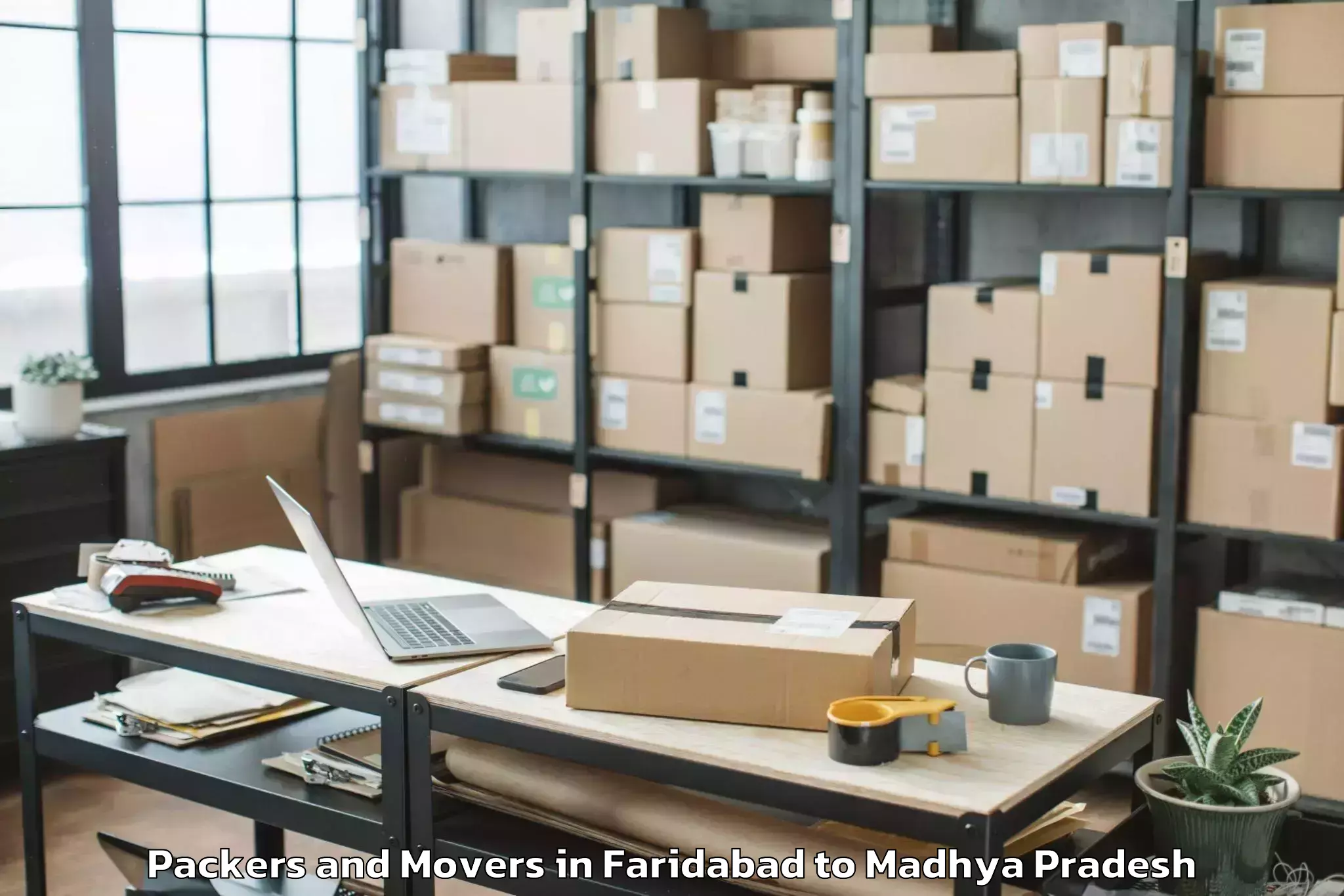 Reliable Faridabad to Suwasara Packers And Movers